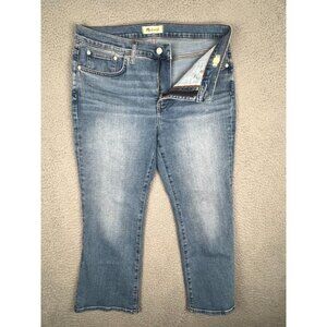 Madewell Kick Out Crop Womens Jeans Mid Rise Medium Wash Chic Size 31P